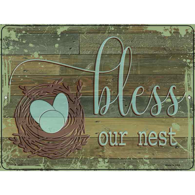 Bless Our Nest Wholesale Novelty Metal Parking SIGN