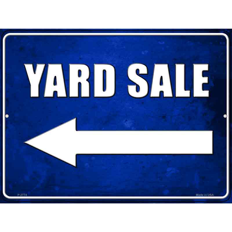 Yard Sale Left Wholesale Novelty Metal Parking SIGN