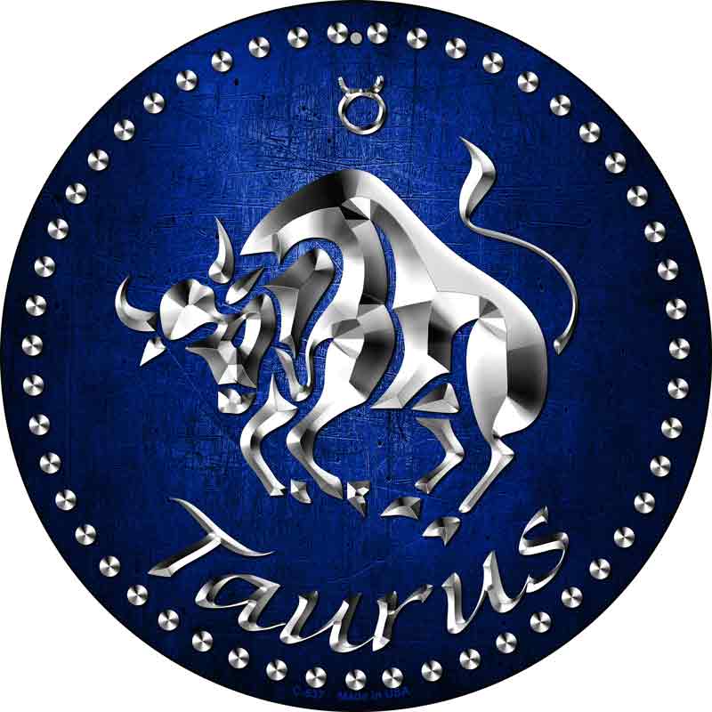 Taurus Wholesale Novelty Metal Circular SIGN
