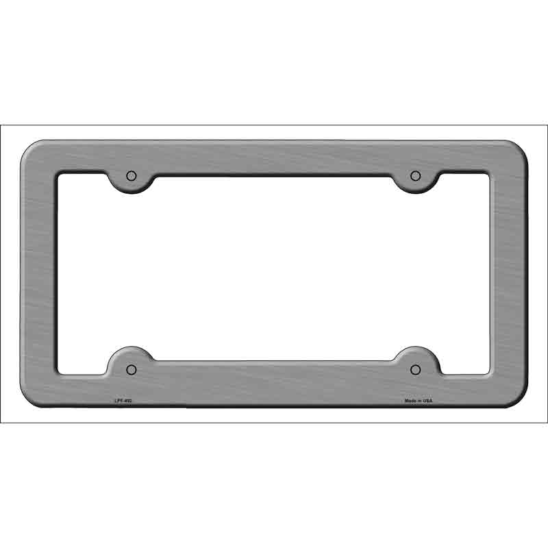 Brushed Aluminum Solid Wholesale Novelty Metal License Plate FRAME