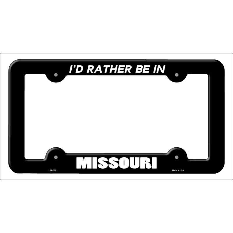 Be In Missouri Wholesale Novelty Metal License Plate FRAME