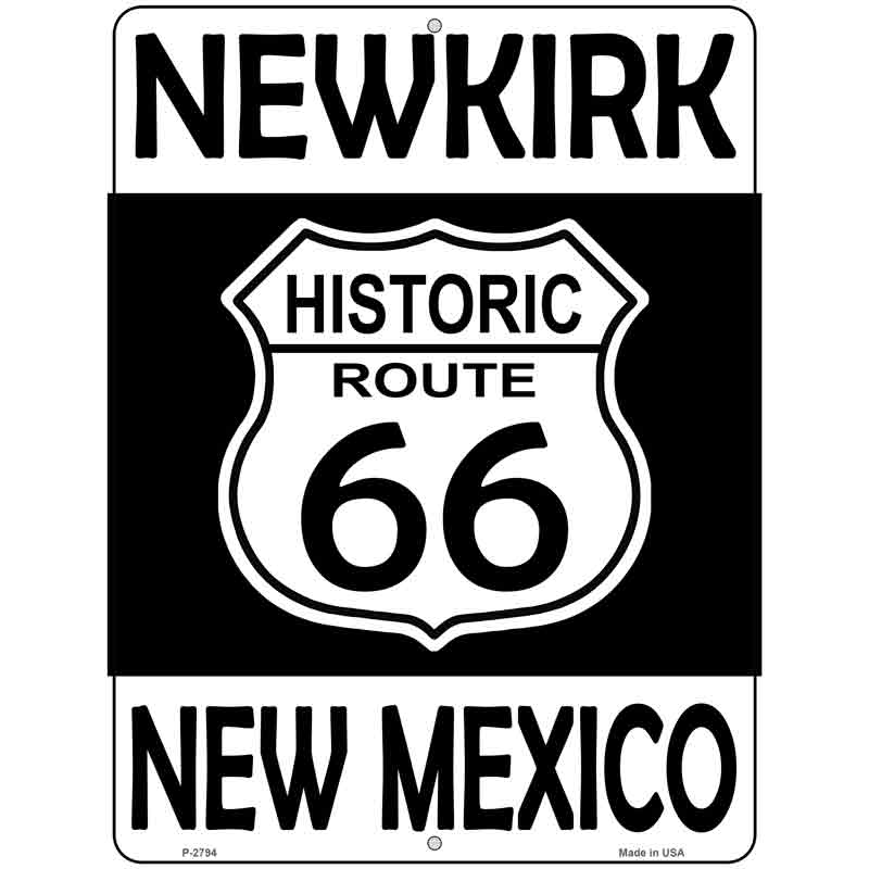 NEWkirk NEW Mexico Historic Route 66 Wholesale Novelty Metal Parking Sign