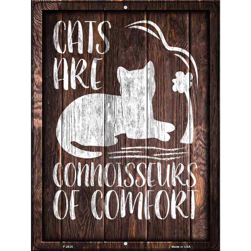 Cats Are Connoisseurs Wholesale Novelty Metal Parking Sign