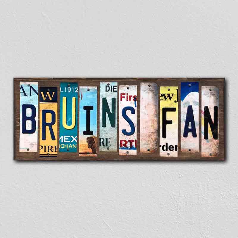 Bruins FAN Wholesale Novelty License Plate Strips Wood Sign