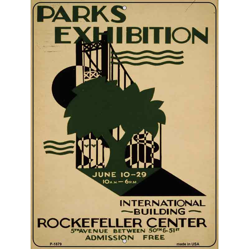 Parks Exhibition Vintage POSTER Wholesale Parking Sign