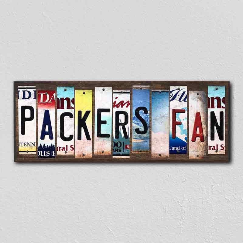 Packers FAN Wholesale Novelty License Plate Strips Wood Sign