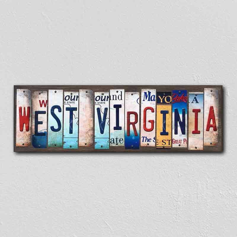 West VirgINia Wholesale Novelty License Plate Strips Wood Sign