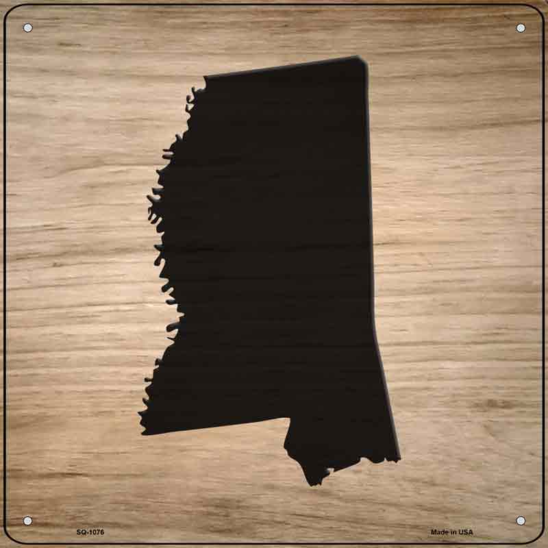 Mississippi Shape Letter Tile Wholesale Novelty Metal Square SIGN