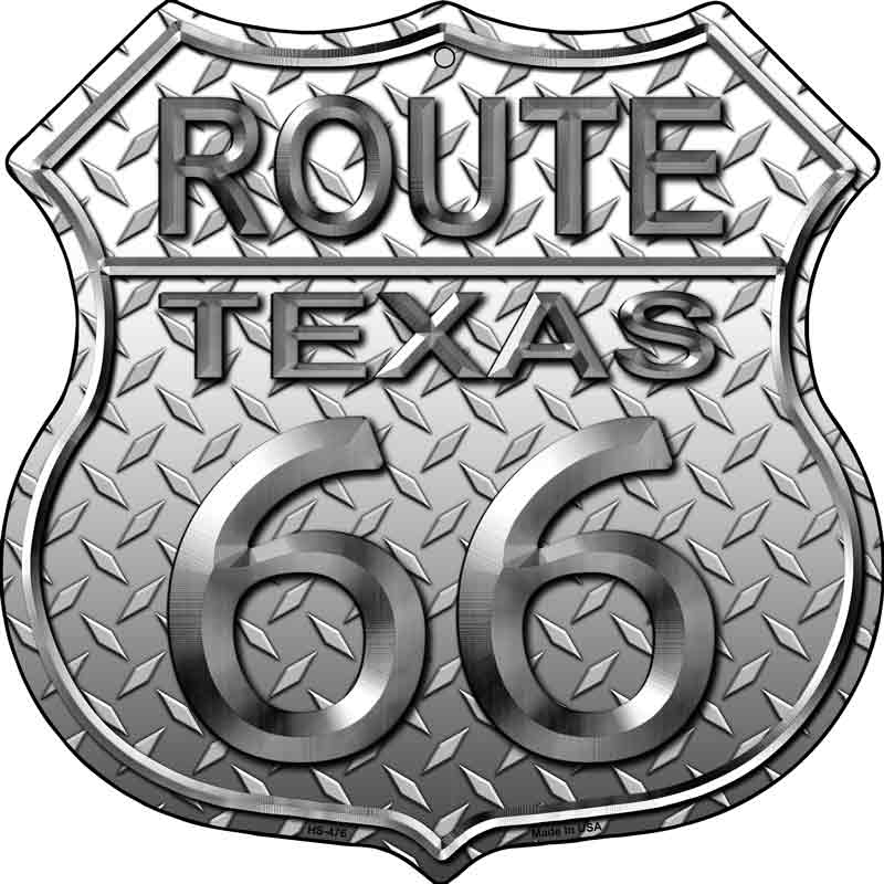 Route 66 DIAMOND Texas Wholesale Metal Novelty Highway Shield