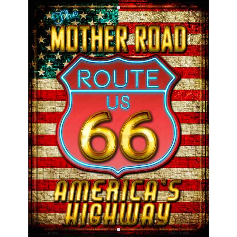 Mother Road ROUTE 66 Parking Sign Wholesale Novelty