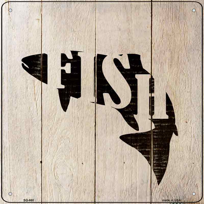 Fish Make Fish Wholesale Novelty Metal Square Sign