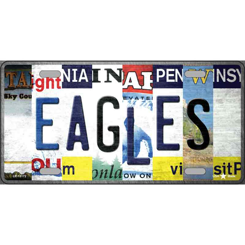 Eagles Strip Art Wholesale Novelty Metal License Plate Tag