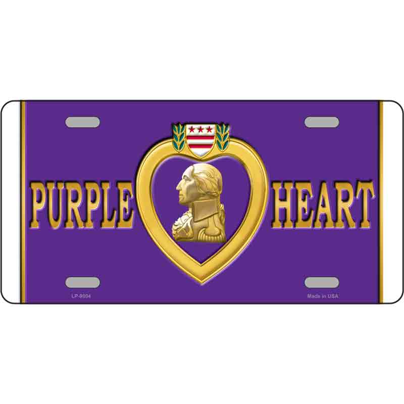 Purple Heart Wholesale Metal Novelty LICENSE PLATE
