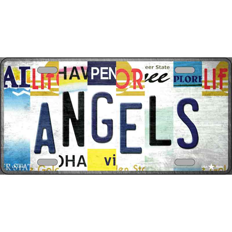 Angels Strip Art Wholesale Novelty Metal License Plate Tag