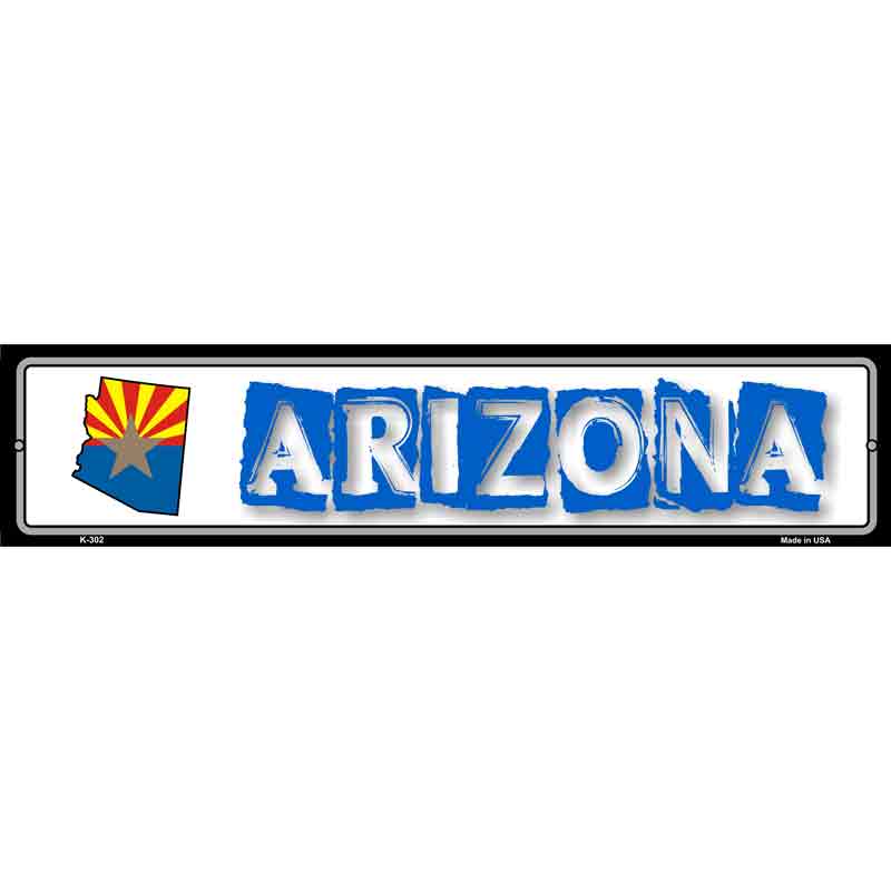 Arizona State Outline Wholesale Novelty Metal Vanity Small Street SIGN