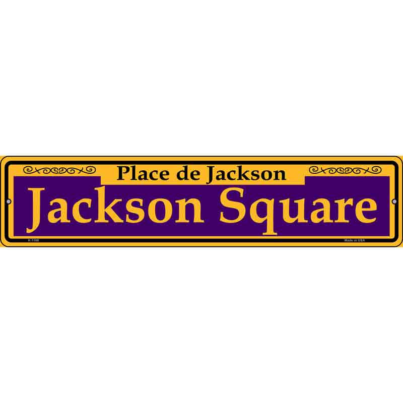 Jackson Square Purple Wholesale Novelty Small Metal Street Sign