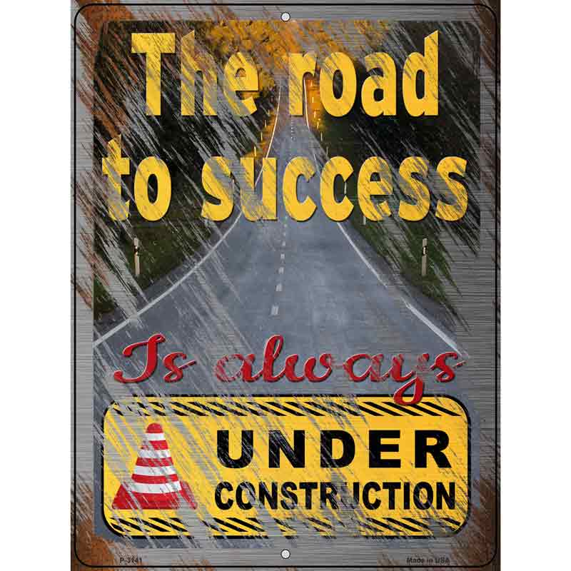 The Road To Success Wholesale Novelty Metal Parking SIGN