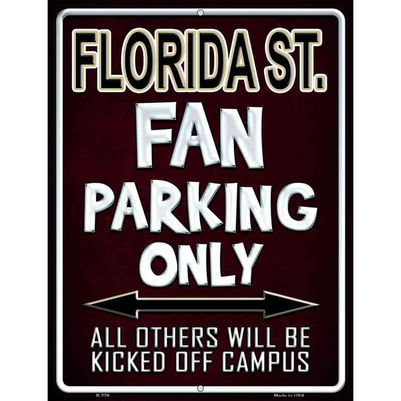 Florida State Wholesale Metal Novelty Parking SIGN