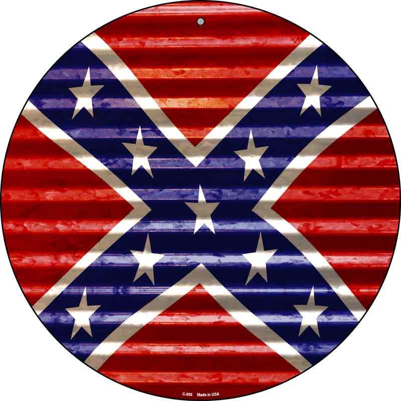 Confederate FLAG Wholesale Novelty Circular Sign