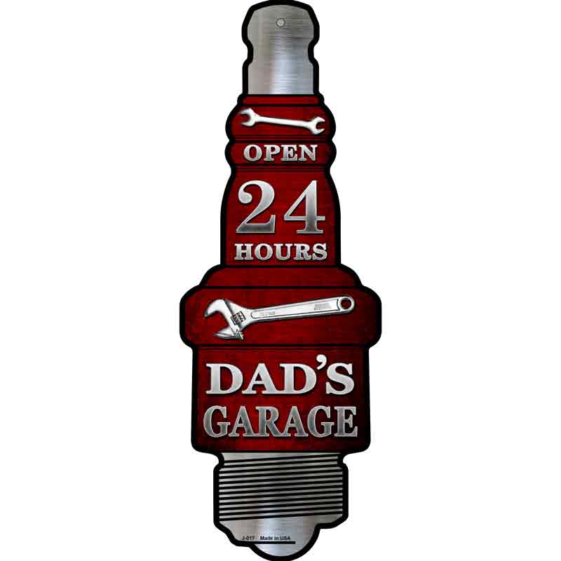 Dads Garage Wholesale Novelty Metal Spark Plug SIGN
