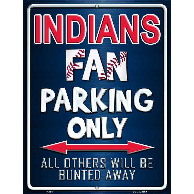 Indians Wholesale Metal Novelty Parking Sign