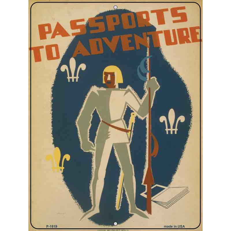Passports to Adventure Wholesale Parking Sign