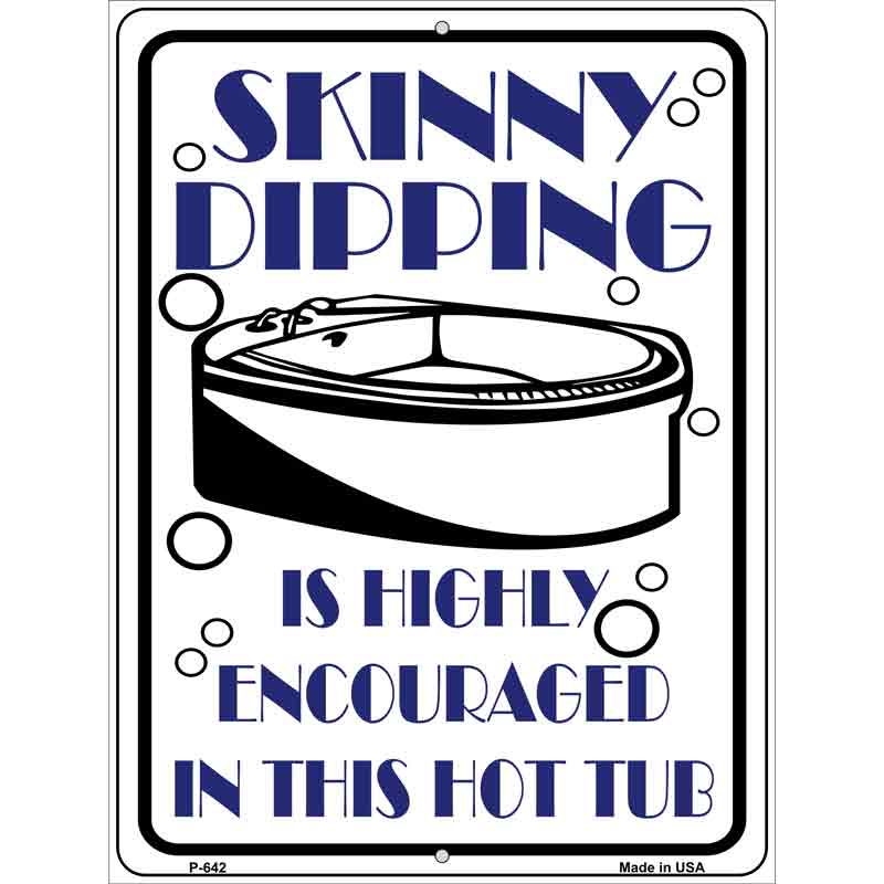 Skinny Dipping Wholesale Metal Novelty Parking SIGN