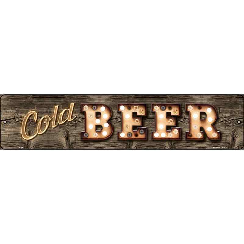 Cold Beer Bulb Lettering Wholesale Small Street SIGN