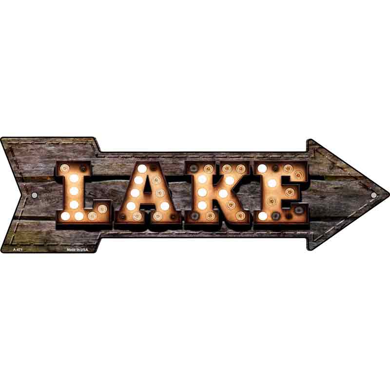 Lake Bulb Letters Wholesale Novelty Arrow Sign