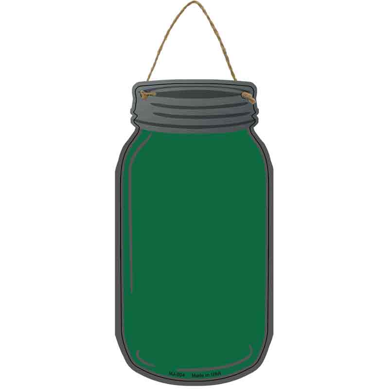 Green Wholesale Novelty Metal Mason Jar SIGN