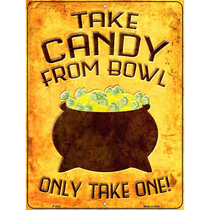 CANDY Bowl Wholesale Novelty Metal Parking Sign