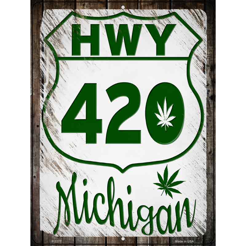HWY 420 Michigan Wholesale Novelty Metal Parking SIGN