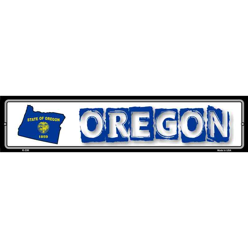 Oregon State Outline Wholesale Novelty Metal Vanity Small Street SIGN