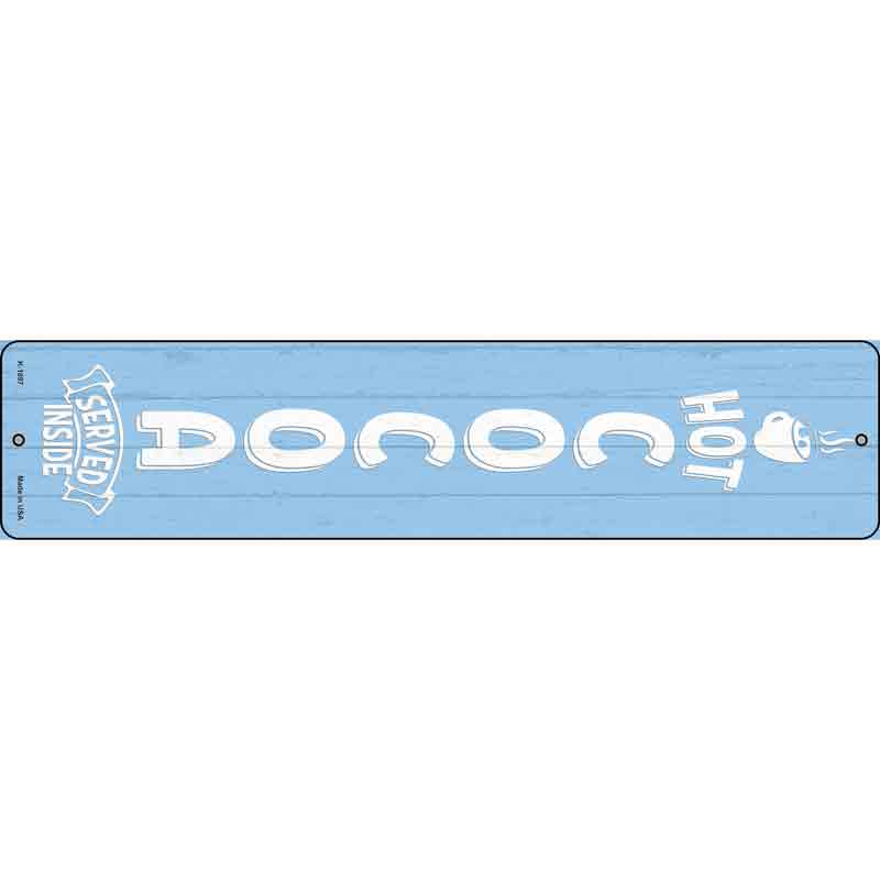 Hot Cocoa Blue Wholesale Novelty Small Metal Street Sign