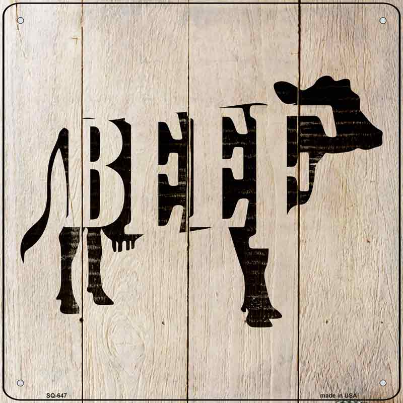 Cows Make Beef Wholesale Novelty Metal Square SIGN