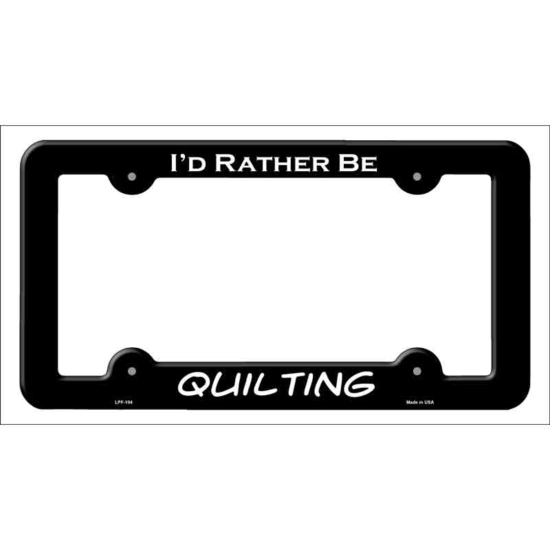 Quilting Wholesale Novelty Metal License Plate FRAME