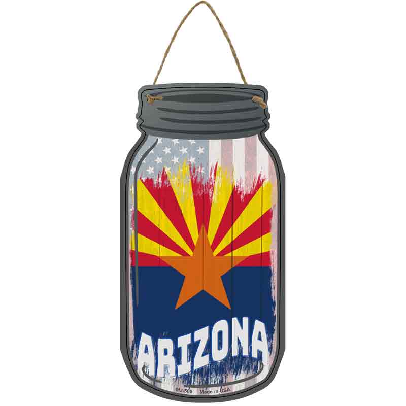 Arizona | USA FLAG Wholesale Novelty Metal Mason Jar Sign