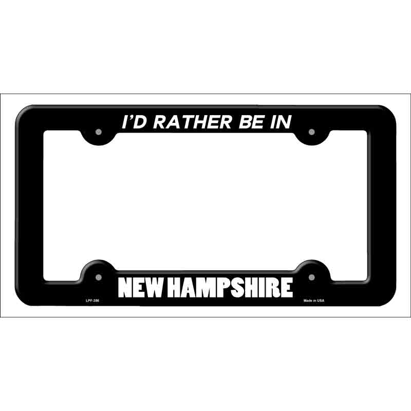 Be In New Hampshire Wholesale Novelty Metal License Plate FRAME