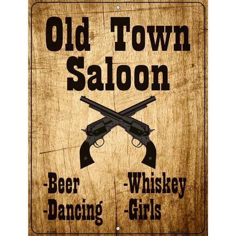 Old Town Saloon Wholesale Metal Novelty Parking SIGN