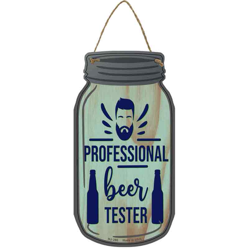 Professioal Beer Tester Wholesale Novelty Metal Mason Jar SIGN