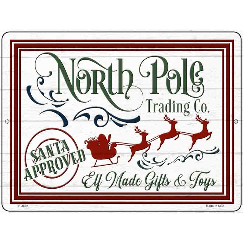 North Pole Trading Co Wholesale Novelty Metal Parking Sign