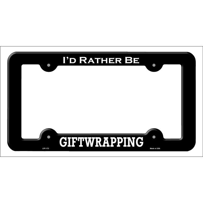 Giftwrapping Wholesale Novelty Metal LICENSE PLATE Frame