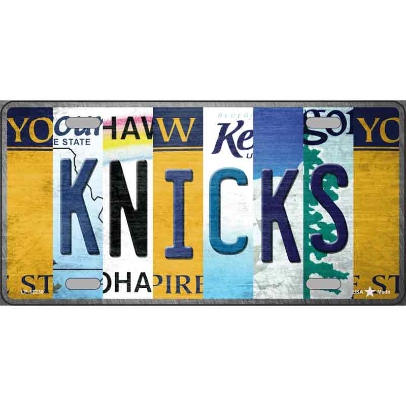 Knicks Strip Art Wholesale Novelty Metal License Plate Tag