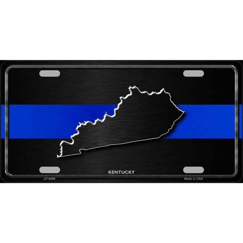 Kentucky Thin Blue Line Wholesale Metal Novelty LICENSE PLATE