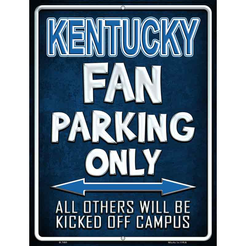 Kentucky Wholesale Metal Novelty Parking SIGN