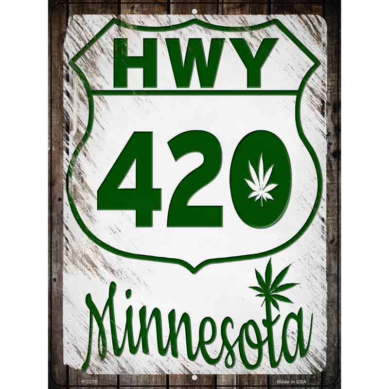 HWY 420 Minnesota Wholesale Novelty Metal Parking SIGN