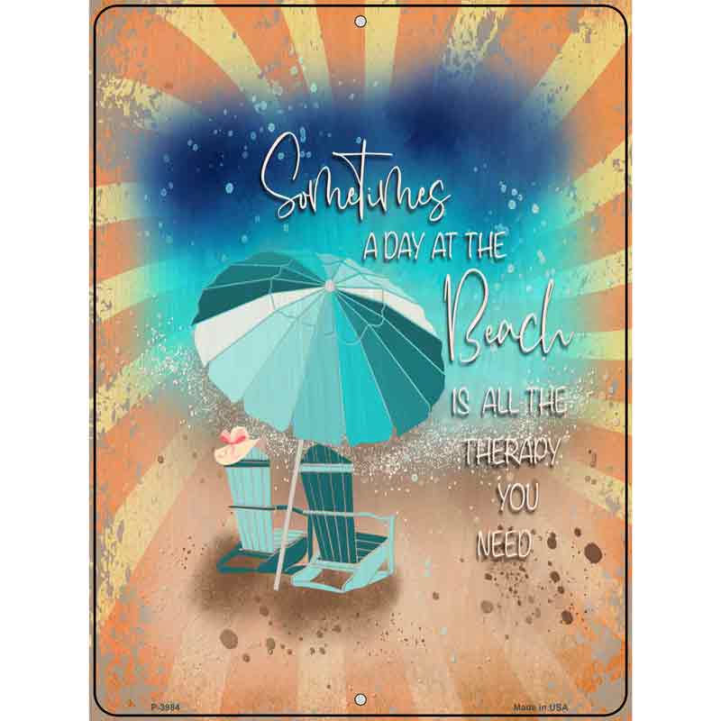 A Day At The Beach Wholesale Novelty Metal Parking SIGN
