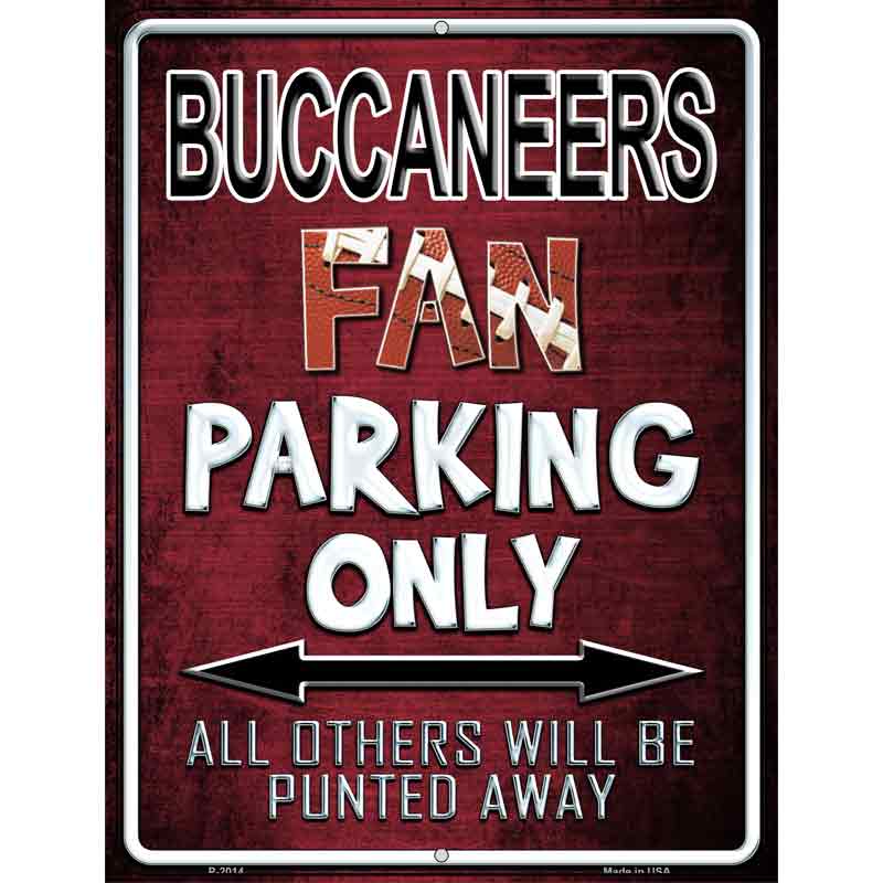 Buccaneers Wholesale Metal Novelty Parking Sign