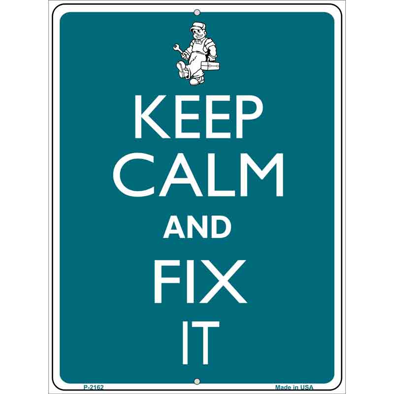 Keep Calm And Fix It Wholesale Metal Novelty Parking SIGN