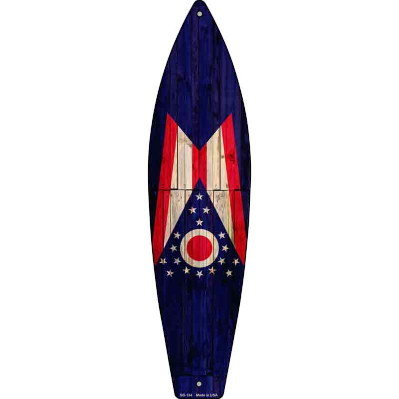 Ohio State FLAG Wholesale Novelty Surfboard